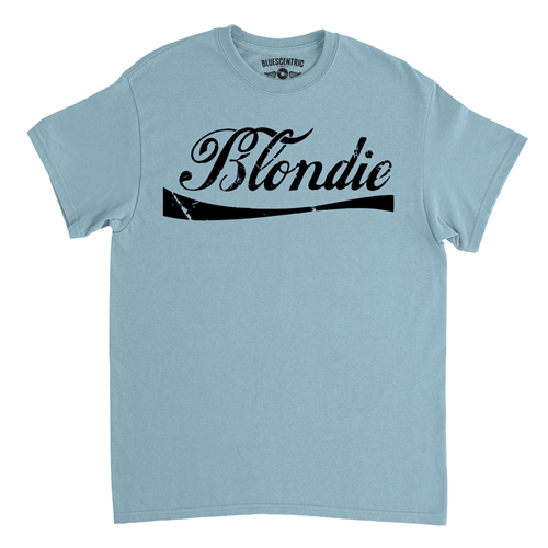 Classic Blondie Logo T-Shirt - Classic Heavy Cotton - classiclightblue