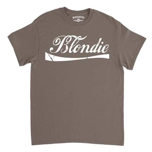 Classic Blondie Logo T-Shirt - Classic Heavy Cotton - classictaupe