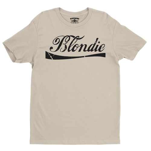 Classic Blondie Logo T-Shirt - Lightweight Vintage Style - vintagecream