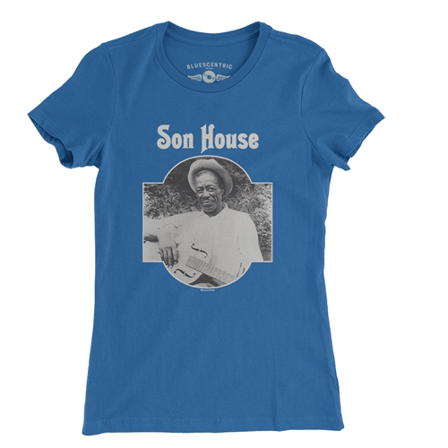 Son House Ladies T Shirt - ladiesblue