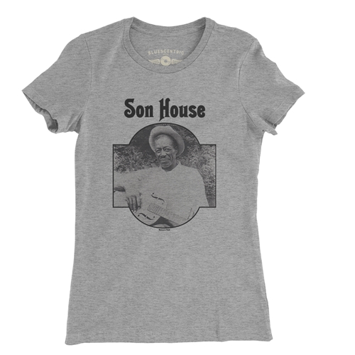 Son House Ladies T Shirt - ladiesheathergrey