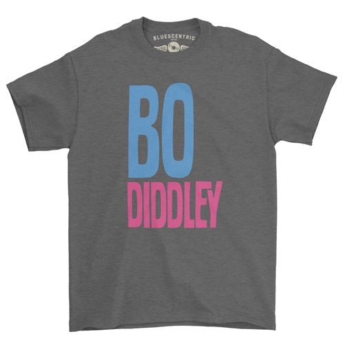 Bo Diddley T-Shirt - Classic Heavy Cotton - classicheathergrey