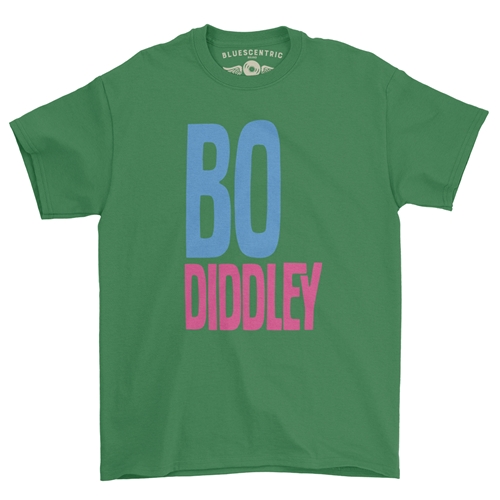 Bo Diddley T-Shirt - Classic Heavy Cotton - classickellygreen