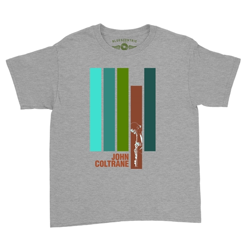 John Coltrane Jazz Youth T-Shirt - Lightweight Vintage Children and Toddlers - youthheatherathletic