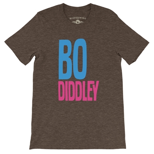 Bo Diddley T-Shirt - Lightweight Vintage Style - vintageheatherbrown