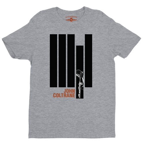 Black and White John Coltrane T-Shirt - Lightweight Vintage Style - vintageathleticheather