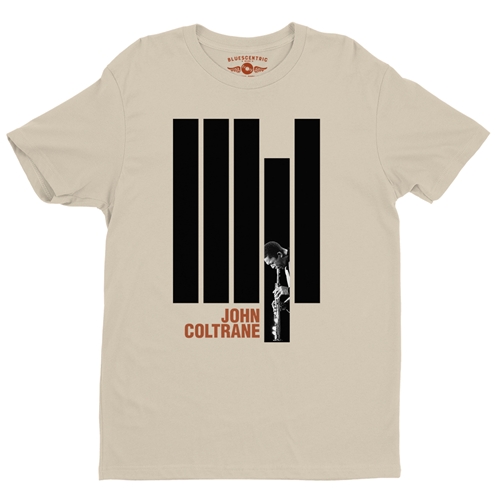 Black and White John Coltrane T-Shirt - Lightweight Vintage Style - vintagecream
