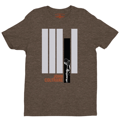 Black and White John Coltrane T-Shirt - Lightweight Vintage Style - vintageheatherbrown