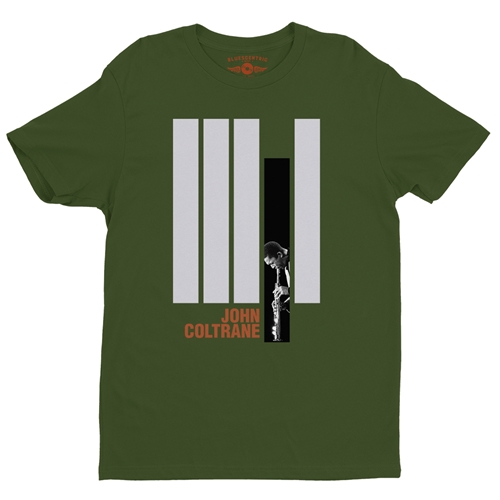 Black and White John Coltrane T-Shirt - Lightweight Vintage Style - vintageolive
