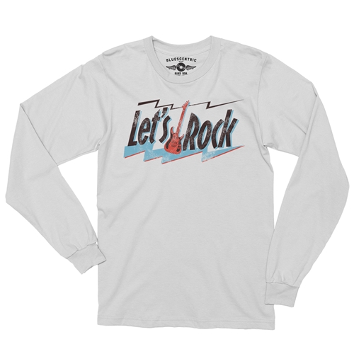 Lets Rock Long Sleeve T-Shirt - longsleevewhite