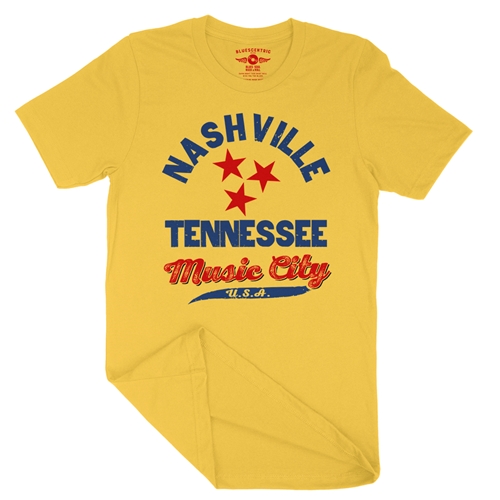 Vintage Nashville Tennessee Music City T-Shirt