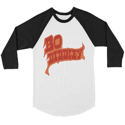 Firey Bo Diddley Baseball T-Shirt