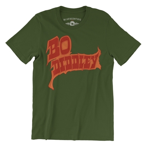 Firey Bo Diddley T-Shirt - Lightweight Vintage Style - vintageolive