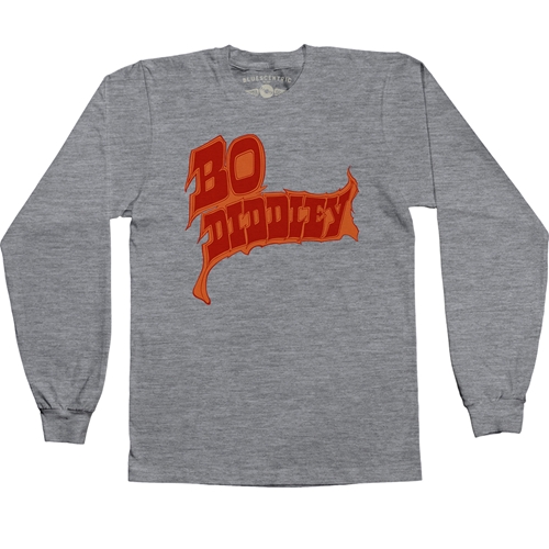 Firey Bo Diddley Long Sleeve T-Shirt - longsleeveathleticheather