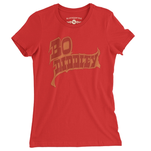 Firey Bo Diddley Ladies T Shirt