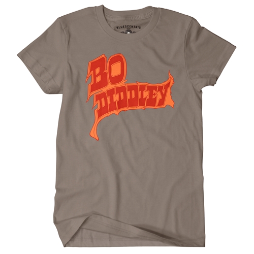 Firey Bo Diddley T-Shirt - Classic Heavy Cotton - classictaupe