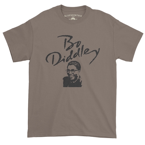 Old School Bo Diddley T-Shirt - Classic Heavy Cotton - classictaupe