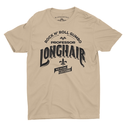 Professor Longhair Rock n Roll Gumbo T-Shirt - Lightweight Vintage Style - vintagecream