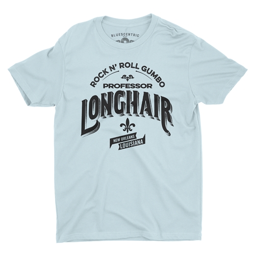 Professor Longhair Rock n Roll Gumbo T-Shirt - Lightweight Vintage Style - vintagethrowbackblue