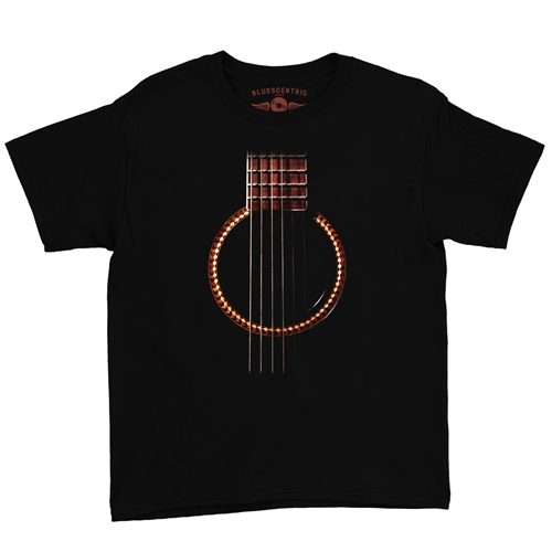 Guitar  Youth T-Shirt - Lightweight Vintage Children & Toddlers - youthblack