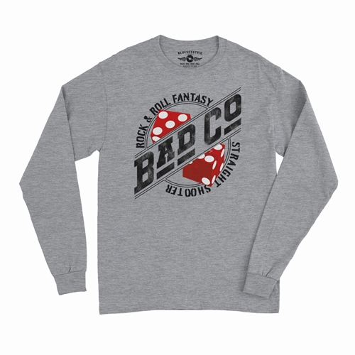 Bad Co Straight Shooter Long Sleeve T-Shirt - longsleeveathleticheather