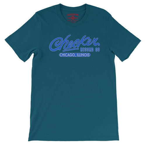 Checker Records Chicago T-Shirt - Lightweight Vintage Style - vintagedeepteal