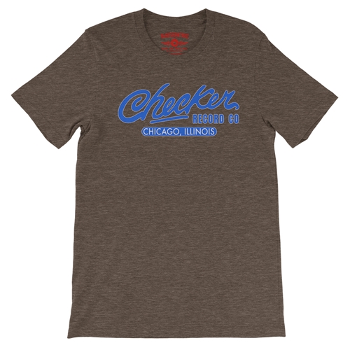 Checker Records Chicago T-Shirt - Lightweight Vintage Style - vintageheatherbrown