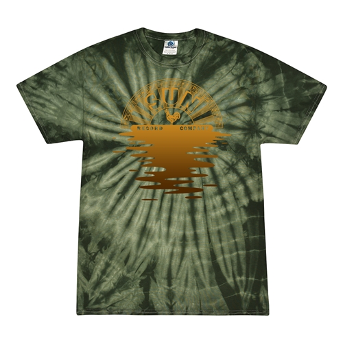 Sun Records Reflection Front Only Tie-Dye T-Shirt - Green