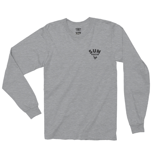 Sun Records Logo Pocket Long Sleeve T-Shirt - longsleeveathleticheather