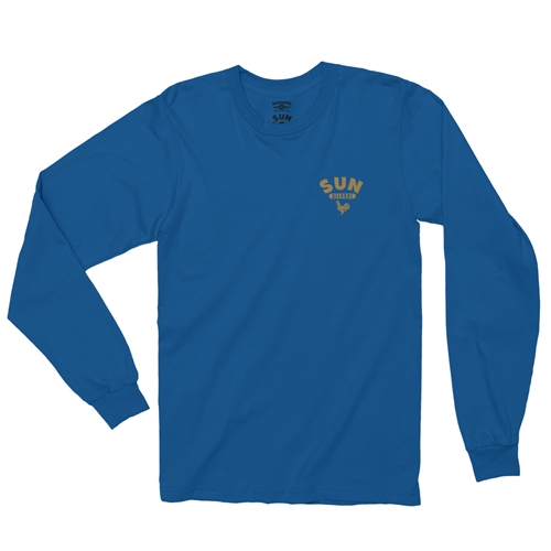 Sun Records Logo Pocket Long Sleeve T-Shirt - longsleeveblue