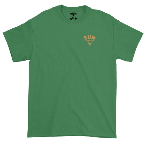 Sun Records Logo Pocket T-Shirt - Classic Heavy Cotton - classickellygreen