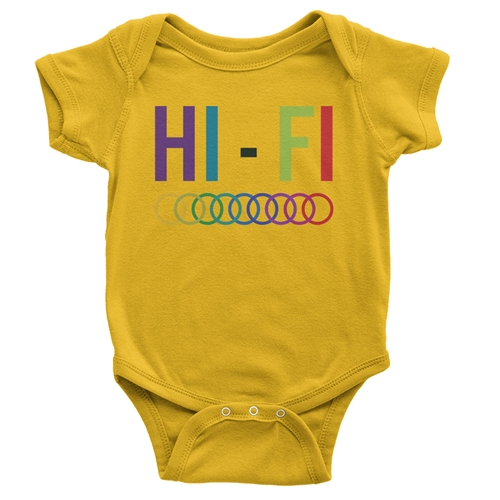 High Fidelity Baby Onesie - babyyellow