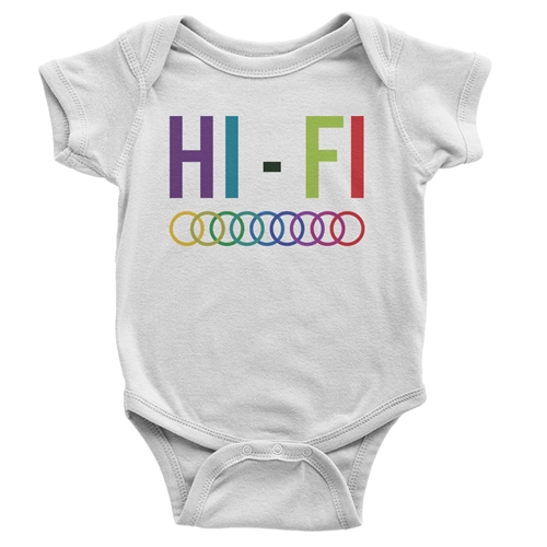 High Fidelity Baby Onesie - white