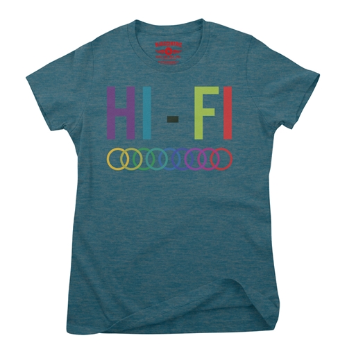 High Fidelity Ladies T Shirt - Relaxed Fit - ladiesheatherdeepteal