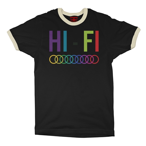 High Fidelity Ringer T-Shirt - ringerblackcreamtrim