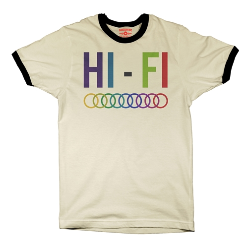 High Fidelity Ringer T-Shirt - ringernaturalblacktrim