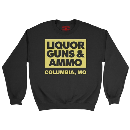 Liquor Guns & Ammo Crewneck Sweatshirt - crewneckblack