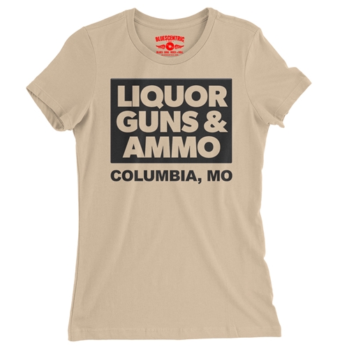 Liquor Guns & Ammo Ladies T Shirt - Relaxed Fit - ladiessanddune