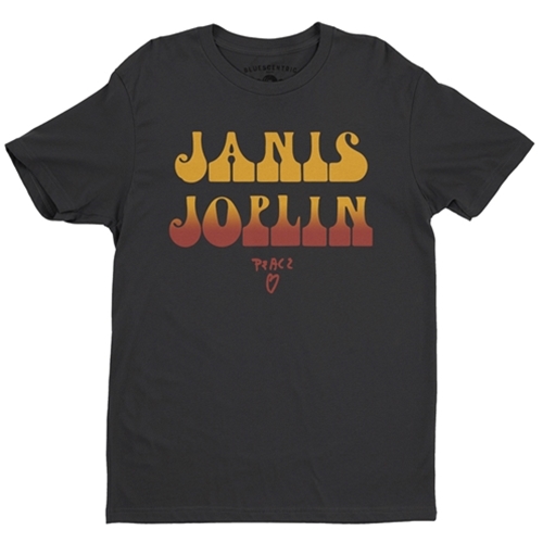 CLEARANCE - Black XL Hot Janis Joplin T-Shirt - Lightweight Vintage Style