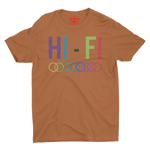 High Fidelity T-Shirt - Lightweight Vintage Style - vintageburntorange