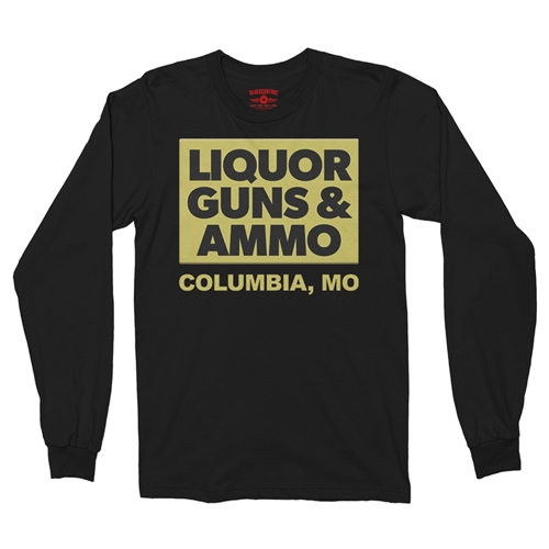Liquor Guns & Ammo Long Sleeve T-Shirt - longsleeveblack