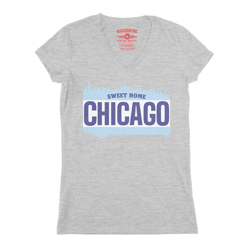Sweet Home Chicago V-Neck T Shirt - Women