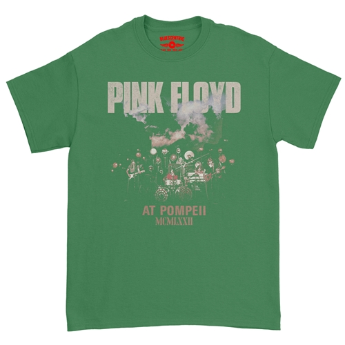 Pink Floyd Pompeii Drums T-Shirt - Classic Heavy Cotton - classickellygreen