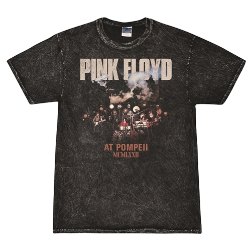 Pink Floyd Pompeii Drums T-Shirt - Black Mineral Wash