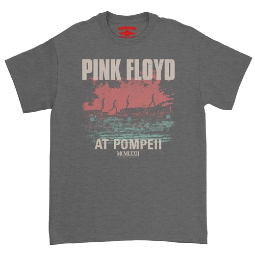 Pink Floyd Pompeii T-Shirt - Classic Heavy Cotton - classicheathergrey