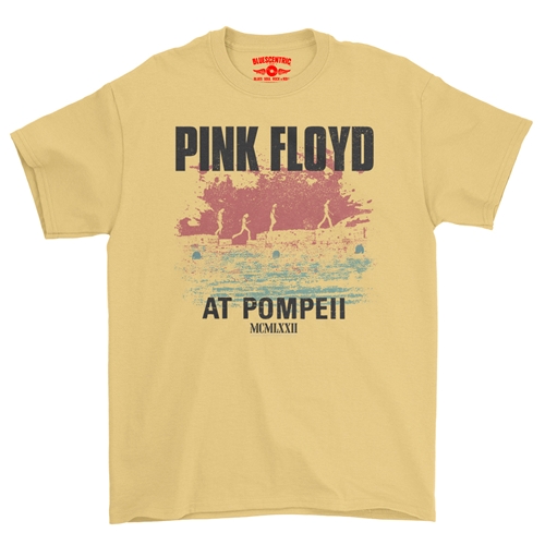 Pink Floyd Pompeii T-Shirt - Classic Heavy Cotton - classicyellow