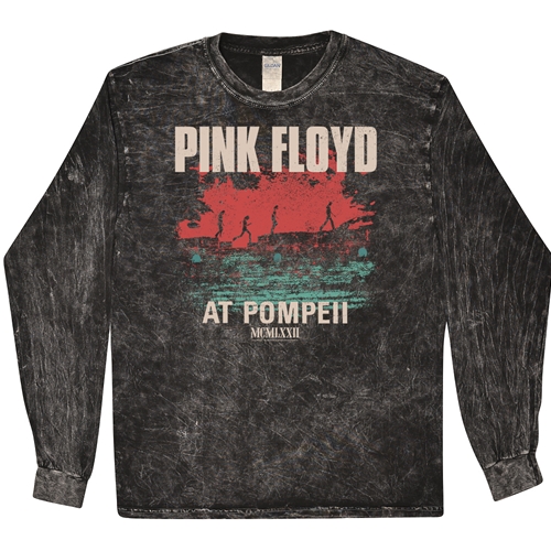 Pink Floyd Pompeii Long Sleeve T-Shirt - Black Mineral Wash