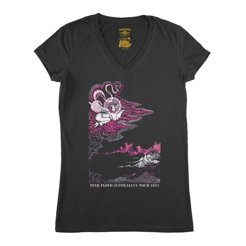 Pink Floyd Australia V-Neck T Shirt - Women