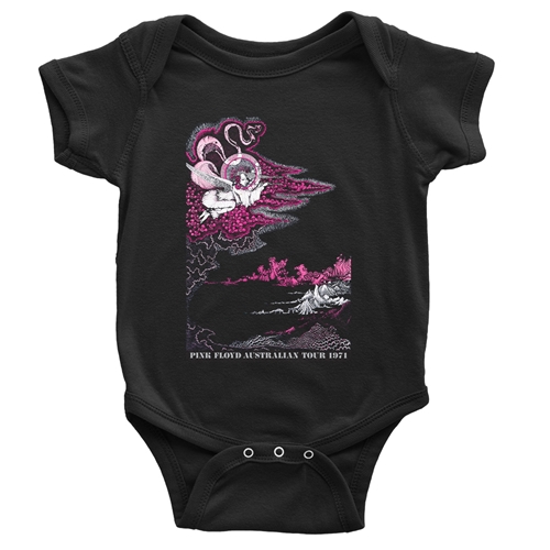 Pink Floyd Australia Baby Onesie - babyblack