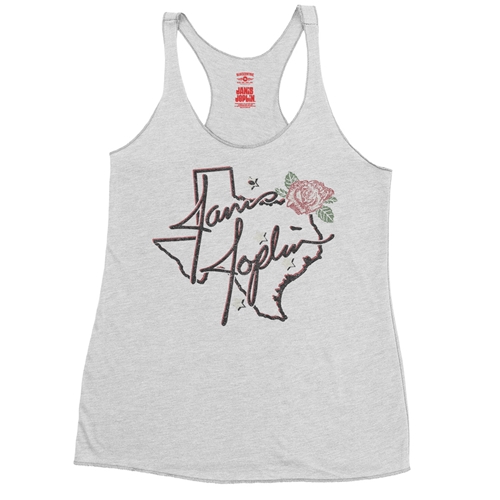 Janis Joplin Texas Rose Racerback Tank - Women